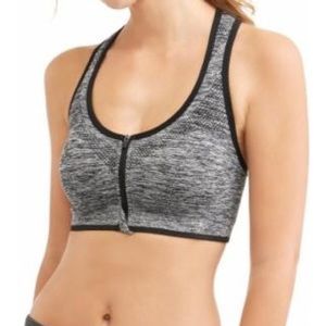 Danskin Zip Up Sports Bra